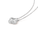 [Eternal Jewelry]CLOVER 15MM LASER NECKLACE SILVER - Image 2