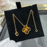 [Eternal Jewelry]CLOVER 15MM DIAMOND AND YELLOW TIGER'S EYE AGATE necklace - Image 4
