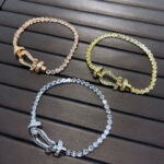 [Eternal Jewelry]FORCE  LARGE HORSESHOE FULL DIAMOND TENNIS BRACELET - Image 5