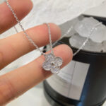[Eternal Jewelry]CLOVER 15MM DIAMOND SINGLE FLOWER NECKLACE - Image 7