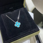 [Eternal Jewelry]CLOVER 15MM DIAMOND SVRES PORCELAIN  NECKLACE SILVER - Image 5