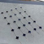 [Eternal Jewelry]CLOVER 5 MOTIF PIETERSITE SILVER BRACELET - Image 12