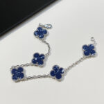 [Eternal Jewelry]CLOVER 5 MOTIF PIETERSITE SILVER BRACELET - Image 3