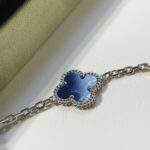 [Eternal Jewelry]CLOVER 5 MOTIF PIETERSITE SILVER BRACELET - Image 5