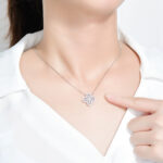 [Eternal Jewelry]LOOP NECKLACE FULL MOTIF DIAMOND 16MM MULTIPLE COLORS - Image 3