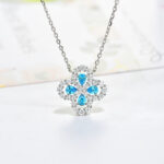[Eternal Jewelry]LOOP NECKLACE FULL MOTIF DIAMOND 16MM MULTIPLE COLORS - Image 7