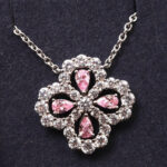 [Eternal Jewelry]LOOP NECKLACE FULL MOTIF DIAMOND 16MM MULTIPLE COLORS - Image 15