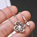 [Eternal Jewelry]LOOP NECKLACE FULL MOTIF DIAMOND 16MM MULTIPLE COLORS - Image 17