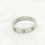 [Eternal Jewelry]LOVE RING 4MM 1 DIAMOND SILVER - Image 3