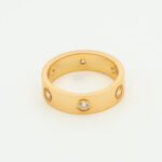 [Eternal Jewelry]LOVE RING 5.5MM 6 DIAMONDS PINK GOLD - Image 2
