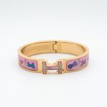 [Eternal Jewelry]H PINK GOLD BRACELET PINK CERAMIC - Image 2