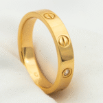 [Eternal Jewelry]LOVE RING 4MM 1 DIAMOND PINK GOLD - Image 2