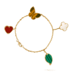 [Eternal Jewelry]LUCKY SPRING 5 MOTIF GOLD BRACELET - Image 2