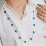 [Eternal Jewelry]CLOVER 20 MOTIFS TURQUOISE GOLD - Image 2