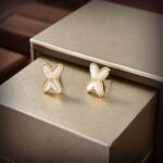 [Eternal Jewelry]JEUX DE WHITE MOP GOLD DIAMOND EARRINGS - Image 3