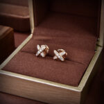 [Eternal Jewelry]JEUX DE GOLD DIAMOND EARRINGS - Image 2