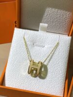 [Eternal Jewelry]HM CLIC YELLOW ENAMEL GOLD NECKLACE - Image 3