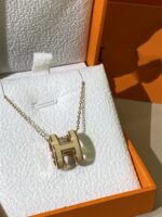 [Eternal Jewelry]HM CLIC YELLOW ENAMEL GOLD NECKLACE - Image 6