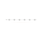 [Eternal Jewelry]CLOVER 6 MOTIF SILVER DIAMOND BRACELET - Image 2