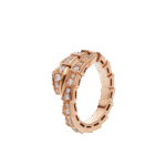 [Eternal Jewelry]SERPENTI RING PINK GOLD DIAMOND PAVED 4MM