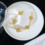 [Eternal Jewelry]CLOVER 5 MOTIFS BRONZING BRACELET - Image 11