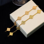[Eternal Jewelry]CLOVER 5 MOTIFS BRONZING BRACELET - Image 10