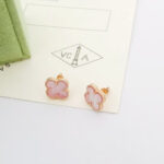 [Eternal Jewelry]Clover Mini Pink Earrings - Image 3