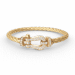 [Eternal Jewelry]FORCE LARGE HORSESHOE FULL DIAMOND BRACELET GOLD - Image 3
