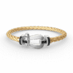 [Eternal Jewelry]FORCE LARGE HORSESHOE BLACK DIAMOND BRACELET SILVER - Image 5