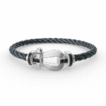 [Eternal Jewelry]FORCE LARGE HORSESHOE BLACK DIAMOND BRACELET SILVER - Image 6