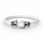 [Eternal Jewelry]FORCE LARGE HORSESHOE BLACK DIAMOND BRACELET SILVER - Image 2