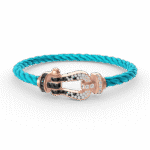 [Eternal Jewelry]FORCE LARGE HORSESHOE BLACK WHITE DIAMOND BRACELET ROSE GOLD - Image 6