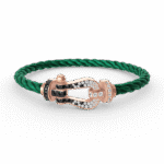 [Eternal Jewelry]FORCE LARGE HORSESHOE BLACK WHITE DIAMOND BRACELET ROSE GOLD - Image 13