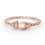 [Eternal Jewelry]FORCE LARGE HORSESHOE CLASP  METAL BRACELET - Image 5
