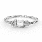 [Eternal Jewelry]FORCE LARGE HORSESHOE CLASP  METAL BRACELET - Image 10
