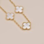 [Eternal Jewelry]CLOVER  5 MOTIF WHITE MOP BRACELET - Image 6