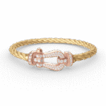 [Eternal Jewelry]FORCE LARGE HORSESHOE FULL DIAMOND BRACELET ROSE GOLD - Image 4