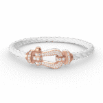 [Eternal Jewelry]FORCE LARGE HORSESHOE FULL DIAMOND BRACELET ROSE GOLD - Image 14