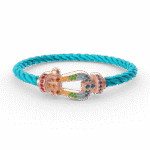 [Eternal Jewelry]FORCE LARGE HORSESHOE  COLORED DIAMOND BRACELET ROSE GOLD - Image 2