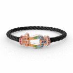 [Eternal Jewelry]FORCE LARGE HORSESHOE  COLORED DIAMOND BRACELET ROSE GOLD - Image 8