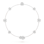 [Eternal Jewelry]FRIVOLE SILVER 9 FLOWERS NECKLACE - Image 2