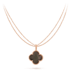 [Eternal Jewelry]CLOVER 25MM GOLD DARK MOP BIG CLOVER NECKLACE