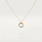[Eternal Jewelry]TRINITY NECKLACE SILVER GOLD PINK GOLD DIAMONDS - Image 2