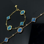 [Eternal Jewelry]STAR AND SUN 4 MOTIF BLUE BRACELET - Image 4