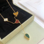 [Eternal Jewelry]LUCKY SPRING 4 MOTIFS ROSE GOLD NECKLACE