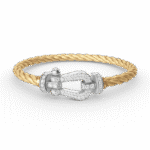 [Eternal Jewelry]FORCE LARGE HORSESHOE FULL DIAMOND BRACELET SILVER - Image 4