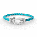 [Eternal Jewelry]FORCE LARGE HORSESHOE FULL DIAMOND BRACELET SILVER - Image 8