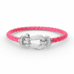[Eternal Jewelry]FORCE LARGE HORSESHOE FULL DIAMOND BRACELET SILVER - Image 2