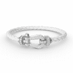 [Eternal Jewelry]FORCE LARGE HORSESHOE FULL DIAMOND BRACELET SILVER - Image 14