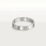 [Eternal Jewelry]LOVE RING 4MM 1 DIAMOND SILVER